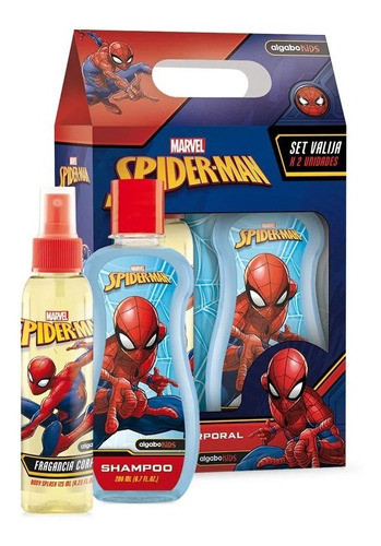 Spiderman Set Shampoo 200ml + Colonia 125ml Algabo 1