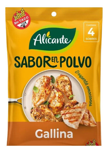 Alicante Sabor En Polvo Gallina X 4 Sobres 0