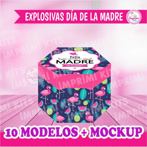 Cajita Explosiva Día De La Madre Imprimibles 10 Modelos #1 1