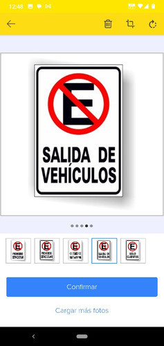 Cartel, Carteles No Estacionar Medida 25x 18 Pvc3mm Espesor 0
