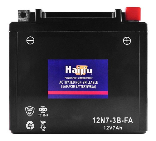 Bateria Moto Haijiu 12n7-3b 12n73b Gn 125 Gmx 150 Fas Motos 0