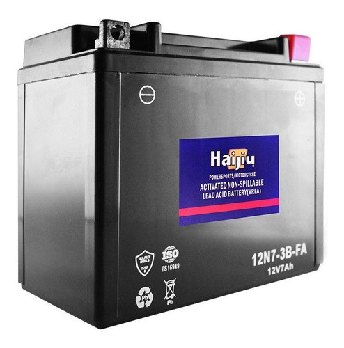 Bateria Moto Haijiu 12n7-3b 12n73b Gn 125 Gmx 150 Fas Motos 1