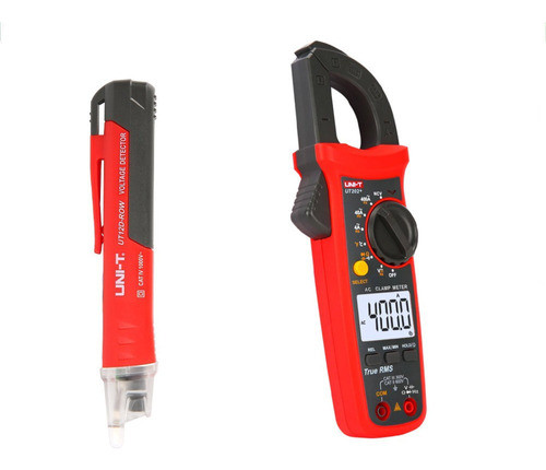Combo Pinza Amperométrica Unit Ut202+ Trms + Detector Ut12d 0