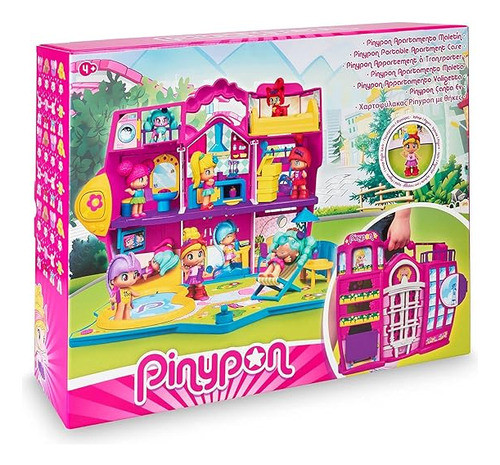 Pinypon Playset Apartamento En Maletín Con Figura Y Accesori 1