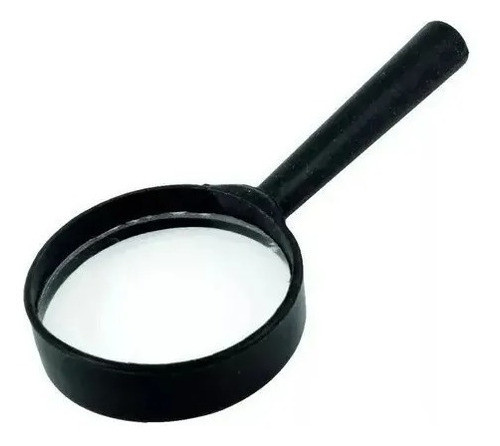 Lupa De Mano 90 Mm Escolar Mango Negro Plastico Aumento 1