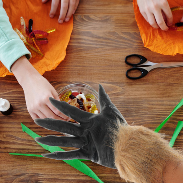 Fantasia De Halloween, Luvas De Lobo De Halloween, Maquiagem 1 Fantasia De Halloween, Luvas De Lobo De Halloween, Maquiagem 1