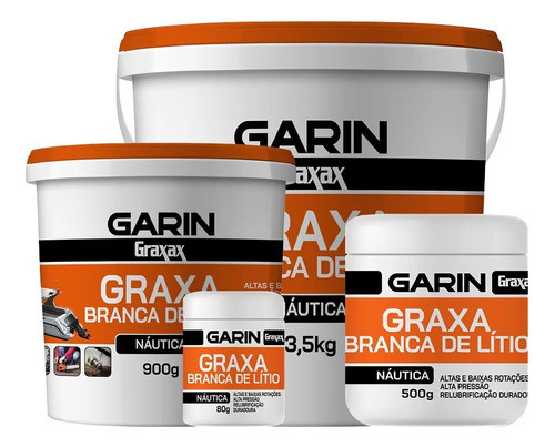 Graxa Branca De Litio 500g Nautica -profissional 0