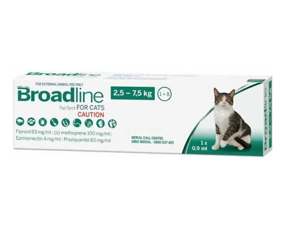 Broadline Gatos 2,5 A 7,5 Kgs Veterinaria Mérida 0