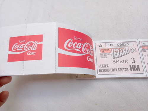 Talonario Entradas Futbol De Verano 93 Mar Del Plata Rosario 1