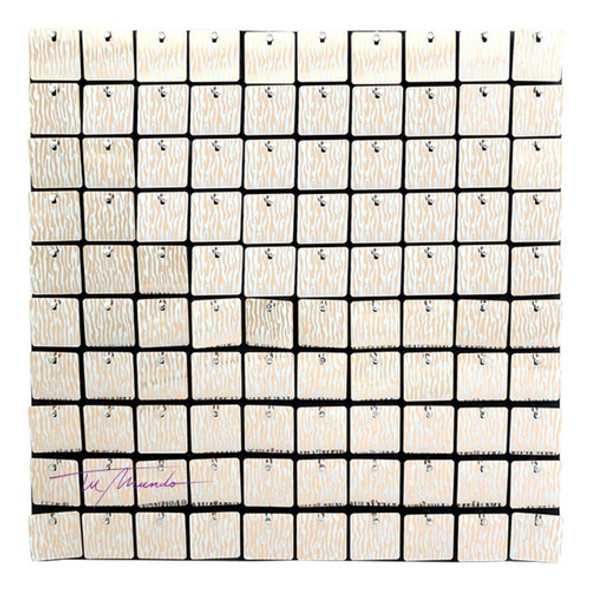 Panel Shimmer Espejos Diseño Tigre Rectangular 30 X 30 Cm 0