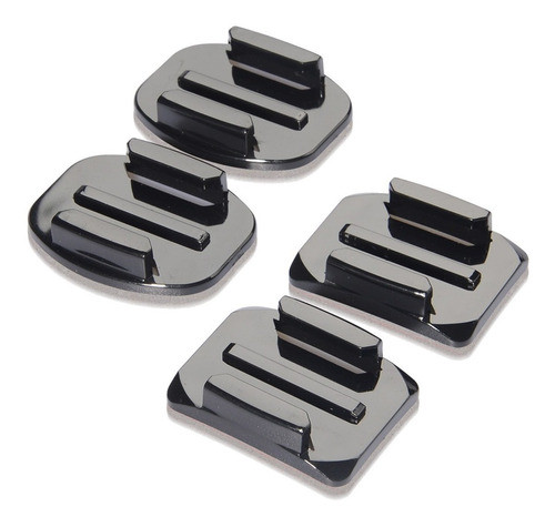 Kit Suporte 4 X Adesivo Curvo Reto Gopro Acessorios Capacete 0