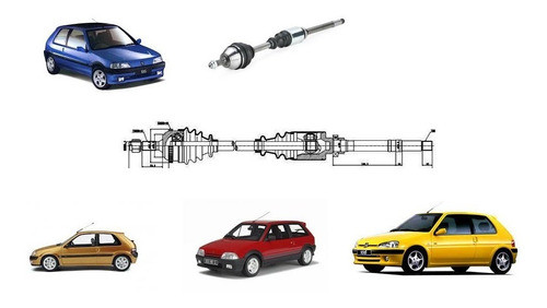 Semieje Peugeot Citroen Saxo Vts/ax Gti/peugeot 106 S16-xsi 0