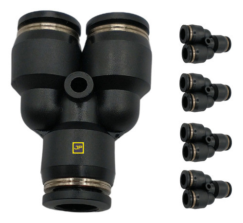 05 Conexões Pneumática Engate Rápido União Y 8mm 0