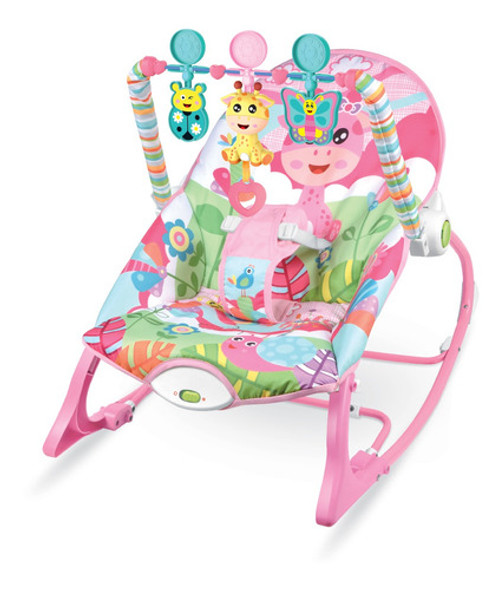 Cadeira Musical Vibratória Bebê Funtime Maxibaby 18kgs Rosa 0