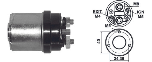 Solenoide Arranque Para Indiel Vw Gol Gacel Saveiro 1