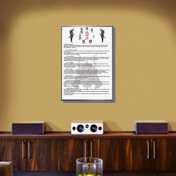 Póster Pergamino Código Samurai Bushido 7 Virtudes 42x30 Cm. 0