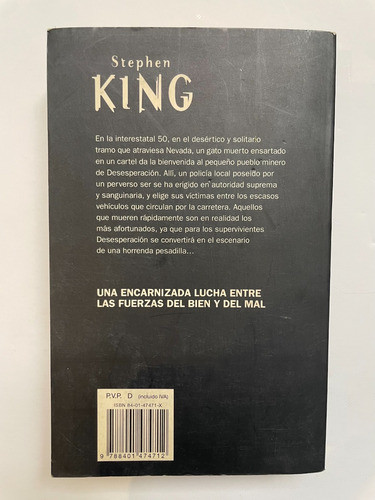 Desesperacion De Stephen King (editoral Plaza Janes 1999) 1
