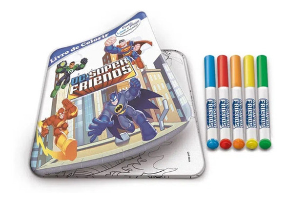 Livrinho Batman E Super Amigos Pinte E Lave Da Fun F00163 1