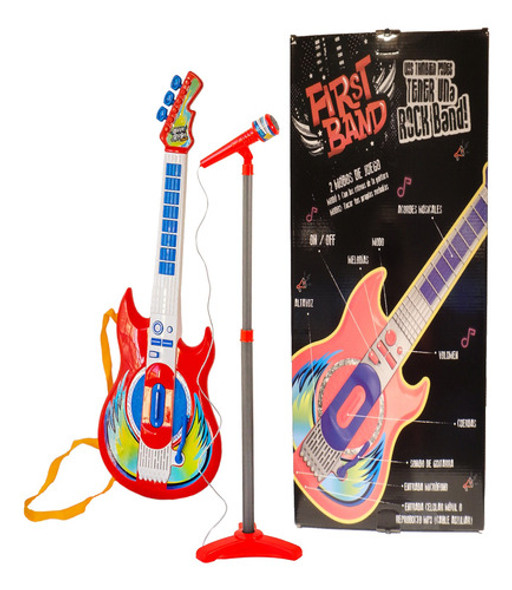 Guitarra Musical Con Pie Incluye Microfono First Band 0 Guitarra Musical Con Pie Incluye Microfono First Band 0