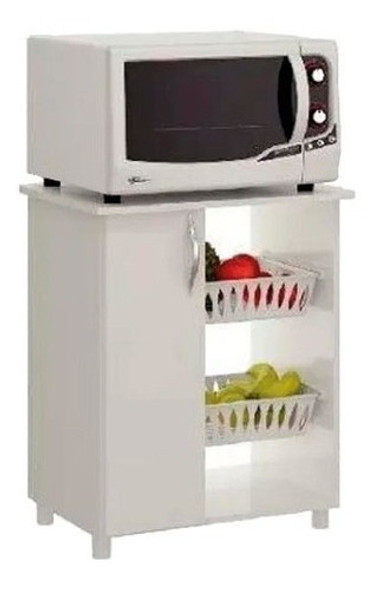 Mueble Cocina Multiuso Frutero Microondas Blanco 501 0