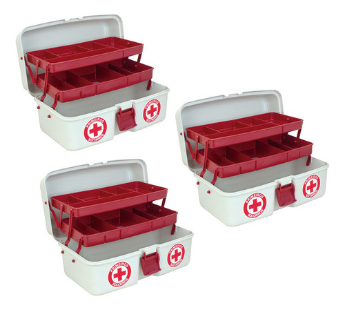 Maleta Primeiros Socorros P/ Medicamentos Branca Grande 0