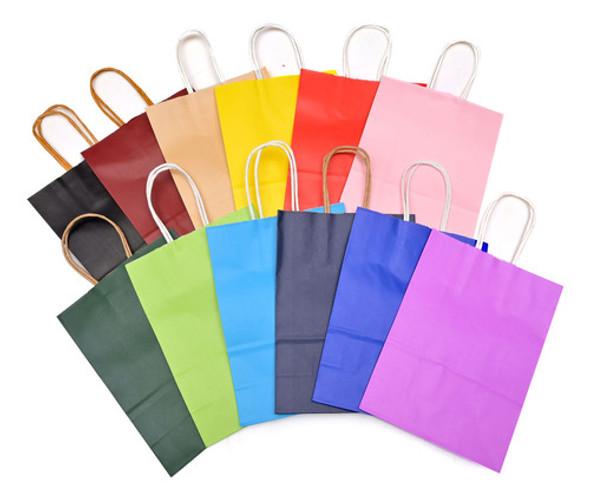 Bolsa Con Asa Amarilla 16x22 Cm 12 Uds - Goldin Papelería 0 Bolsa Con Asa Amarilla 16x22 Cm 12 Uds - Goldin Papelería 0