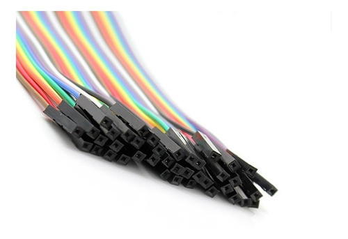Pack 40 Cables Hembra Hembra 30cm Dupont Arduino 0
