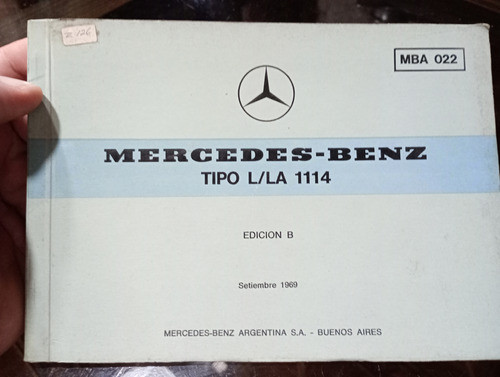 Catálogo Mercedes Benz 1114 Argentino Original 0