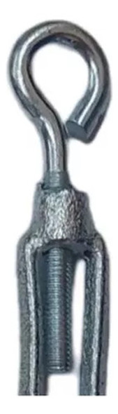 Tensor Ojo Gancho Galvanizado 5 X 70mm Para Cable Acero X 10 1