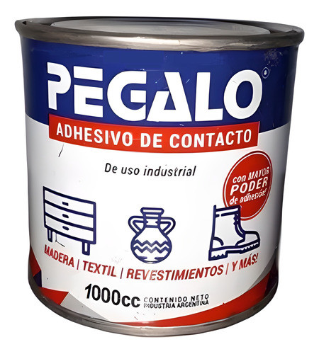 Adhesivo De Contacto Pegalo Uso Industrial X 4l 0