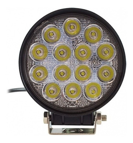 Faro Automovil Redondo Largo Alcance 14 Leds | 42w | 113mm 0