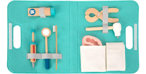 Set Dentista Madera Con Valija Juego Didáctico Infantil 1