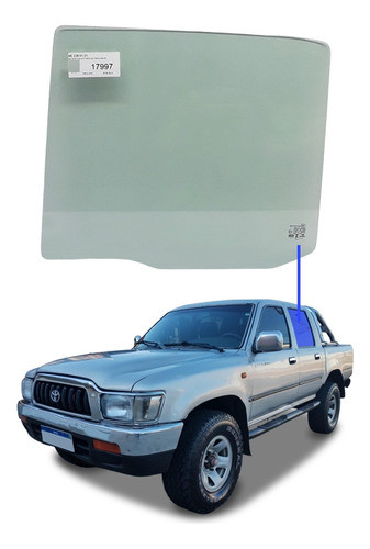Vidro Porta Traseiro Esquerdo Toyota Hilux 1996 A 2005 0