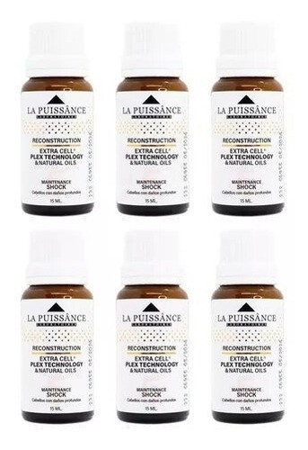 Kit X 6 Ampollas La Puissance Extra Cell Plex Pelo Seco 0