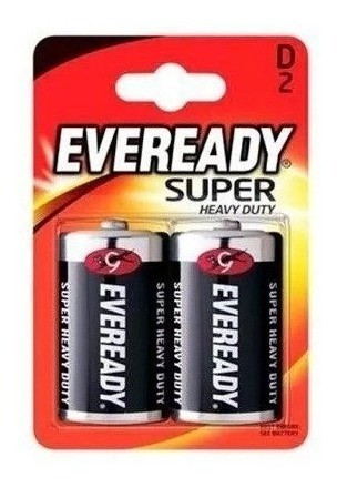 Pack 10 Pilas Eveready D X 2u Blister Zinc Carbón (20u) 1