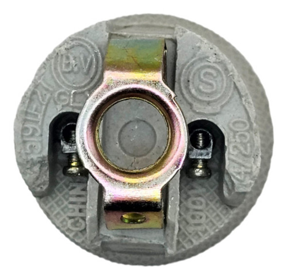 Portalampara Porcelana Ceramico Rosca Comun Puente 5/8 X20 1