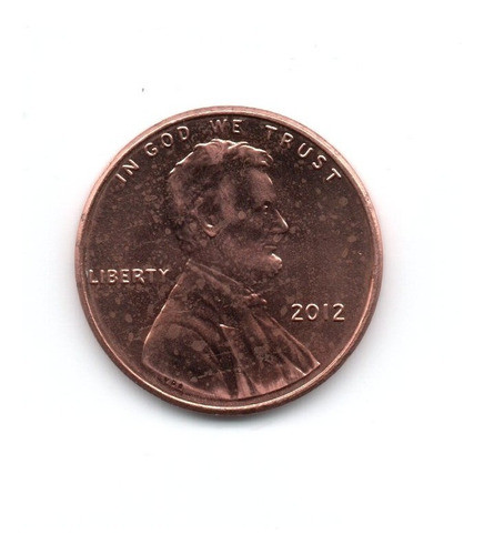 Estados Unidos Usa Moneda 1 Cent Año 2012 Km#468 Lincoln Sc 0
