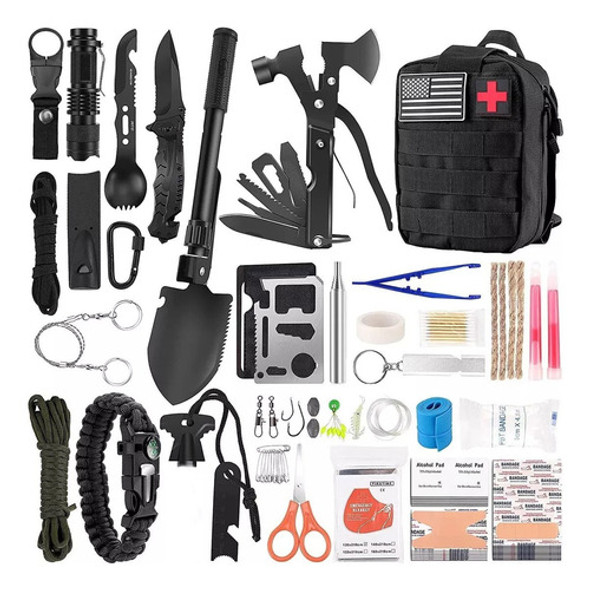 Kit Supervivencia Tactico Emergencia Camping Nautico Sos 0