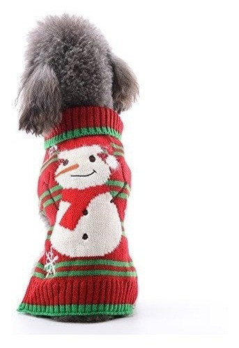 Petcare Pet Dog Sweater Navidad Muñeco De Nieve Sueteres R 0