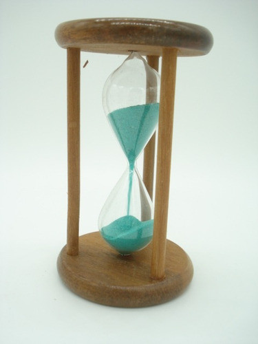 Ampulheta Em Madeira Pq Areia Verde Decoração Retro 0