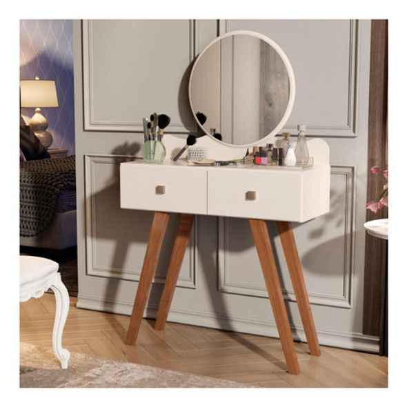 Penteadeira Madeira Condessa 610 Off White Maria Móveis 1 Penteadeira Madeira Condessa 610 Off White Maria Móveis 1