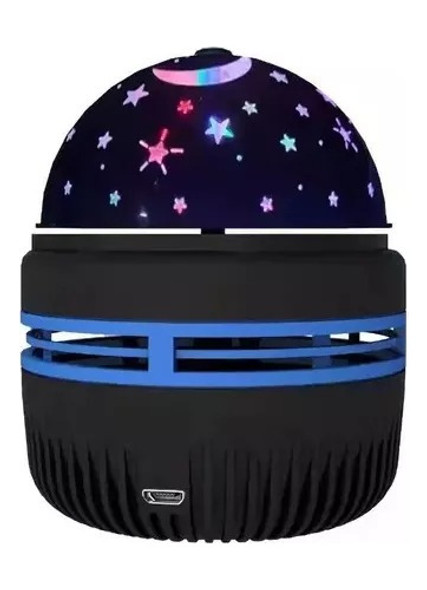 Veladora Media Bola Diseño Estrellita Y Lunas Recargable Usb 0