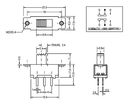 Llave Corredera 6p Para Impreso - On-on - Pack 5 Llaves 1