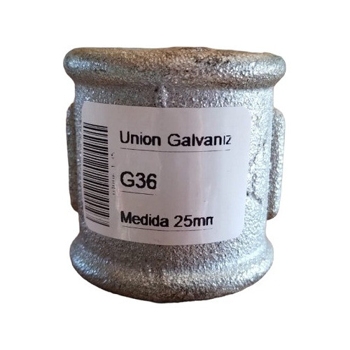 Cupla Hierro Galvanizado 25mm  Roscado 0
