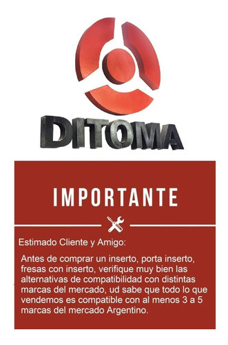 Insertos Torno Tnmg 220408 Metal Duro P/inox Index 1