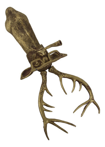 Escultura Suspensa De Animais Em Resina Bronzeada Impermeáve 0