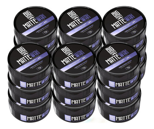 Cera Capilar Matte Wax Big Barber 75g Para Cabelo Cx 15 Und 0