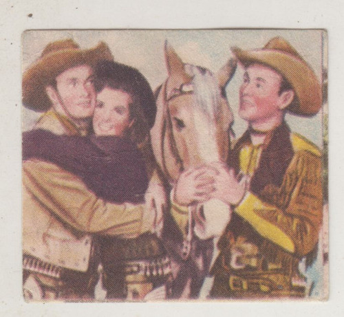 1954 Cine Tarjeta Bob Hope Jane Rusell & Roy Rogers Uruguay 0
