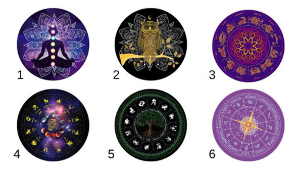 Paño Simbolos Astrologicos 70cmx70cm Con Bolsita Porta Mazo 1 Paño Simbolos Astrologicos 70cmx70cm Con Bolsita Porta Mazo 1