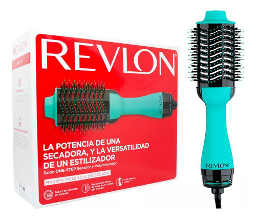 Cepillo Secador Voluminizador Celeste Revlon Salon One Step 0